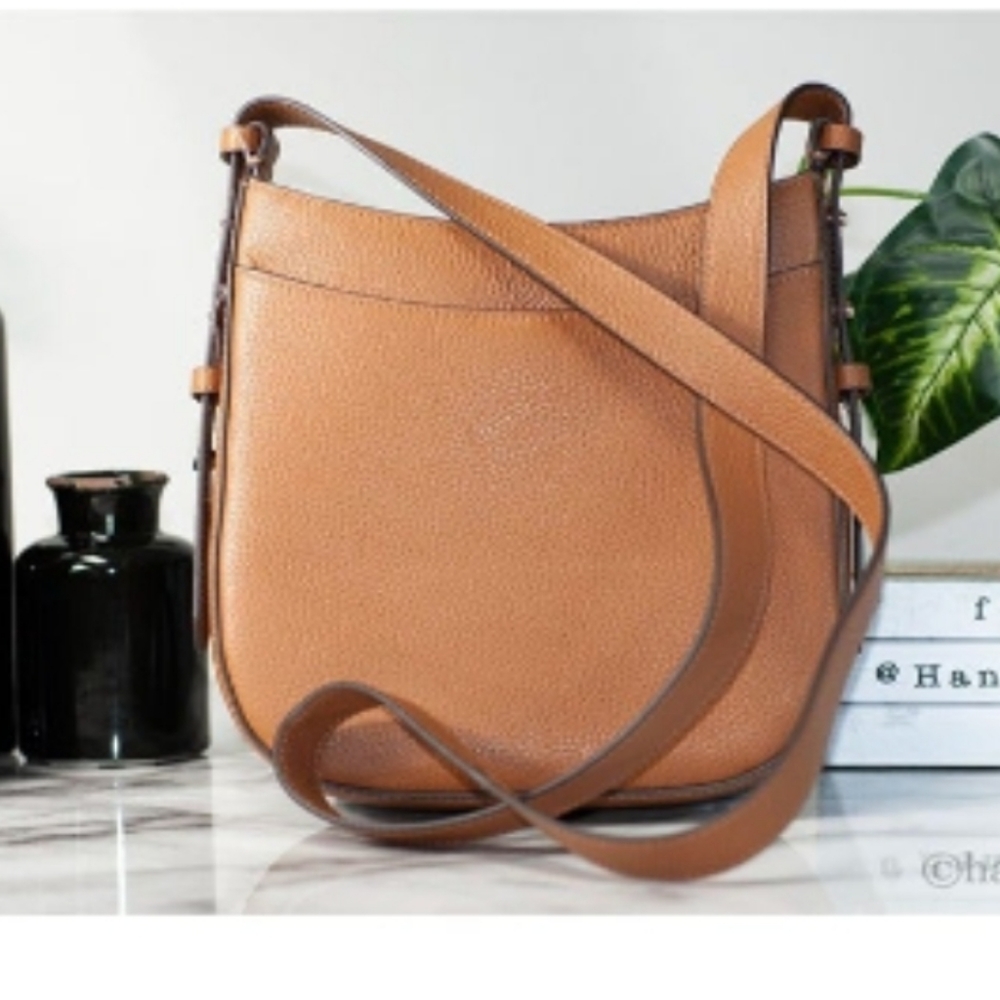 NEW Kate Spade Leila Small Crossbody Gingerbread Pebble Leather North South Bag - Picture 3 of 4